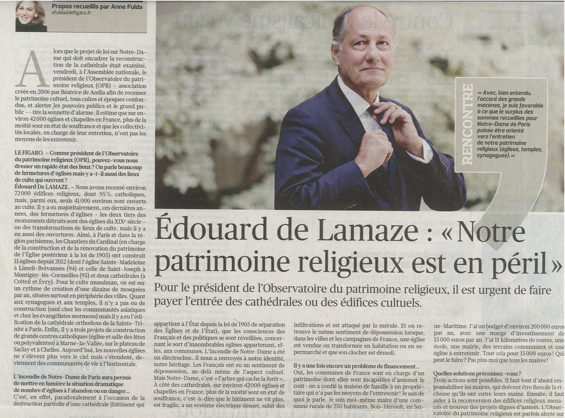 OPR le Figaro Edouard de Lamaze